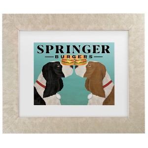 Trademark Fine Art - Ryan Fowler Springer Burgers Matted Framed Art - 1 of 4