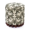 Dex Leopard Jacquard Ottoman Taupe - 4 of 4