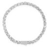 Crucible Silver 5mm Simulated Diamond Tennis Bracelet - 3 of 4