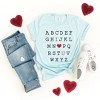 Simply Sage Market Women's Alphabet I Love You Short Sleeve Graphic Tee - 2 of 4