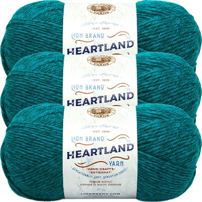(3 Pack) Lion Brand Heartland Yarn - Cuyahoga Valley