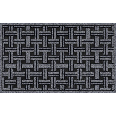 Apache Mills® Black 3' x 5' Tire Tuff™ Mission Outdoor Door Mat at