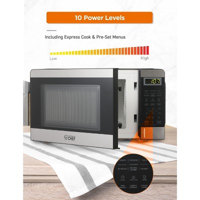 Compact Stainless Steel Microwave Oven for RV with Digital Display