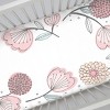 NoJo - Photo-Op 100% Cotton Fitted Crib Sheet, Floral - 2 of 4