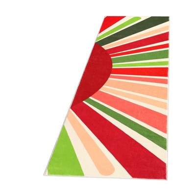 Area Rug, Machine Washable Colorful Area, Non Slip Rug for Living Room, Indoor Non-Slip Carpet, Modern Minimalist Front Door Mat, Sun Accent Rug