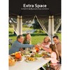 13x13FT Pop-Up Hexagonal Gazebo Tent With Mosquito Netting | Heavy-Duty Steel Frame Outdoor Canopy Shelter for Backyard, Patio, Deck, Lawn - 3 of 4
