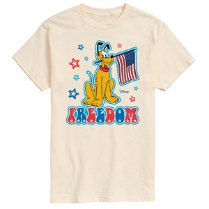 Men's - Disney - Pluto USA Flag Short Sleeve Graphic T-Shirt - 1 of 4
