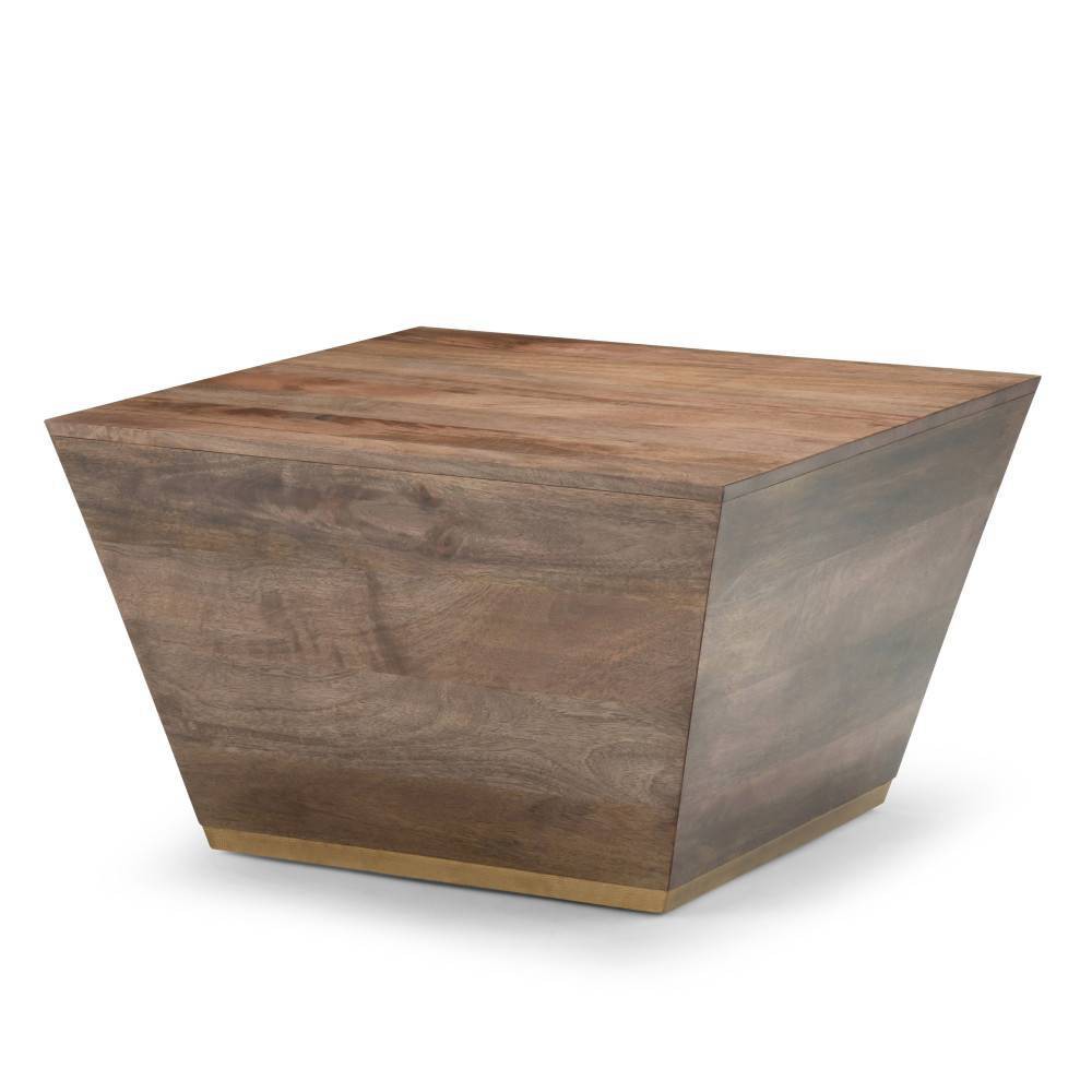 Photos - Coffee Table 28" Gillean Square  Dark Brown - WyndenHall: Solid Mango, Mode