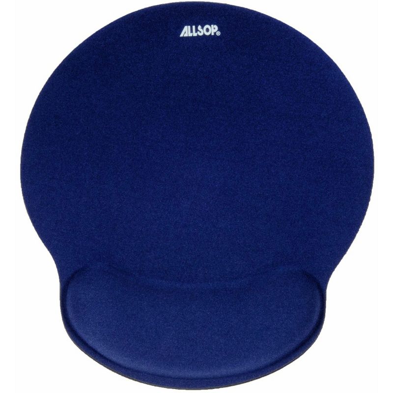 Allsop MousePad Pro Memory Foam Mouse Pad with Wrist Rest 9 x 10 x 1 Blue 30206, 1 of 3
