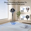 BILT HARD Large Pedestal Fan 120° Quiet Oscillating Fan Air Circulator Standing Floor Fans for Bedroom With Remote DC Motor 20db 12H Timer 37-45 inch - 4 of 4