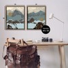 Stupell Industries Mountain Range over Abstract 2pc Floating Frame Art Set - 3 of 4