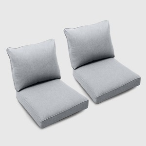 Foxborough 2pk Club Chair Cushions Gray - Threshold