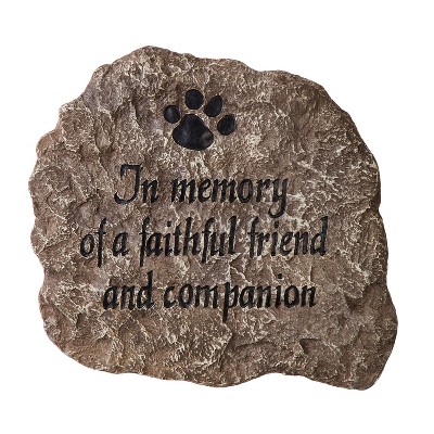 Evergreen Stepping Stone, in Memory of a Faithful Friend and Companion