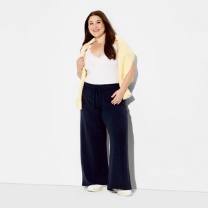 Women's Mid-Rise Cable Sweatpants - Wild Fable™ - 1 of 3