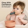 4-Pack Prep Baby Spoons & Forks Set, Self Feeding Baby Utensils 6-18 Months, Silicone BLW Baby Feeding Set, BPA-Free - 4 of 4