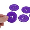 Unique Bargains Resin Round Flat 4-Hole DIY Craft Sewing Buttons 60L 1.5" 10 Pcs - 4 of 4