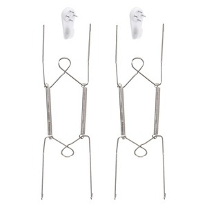 Unique Bargains Stainless Steel Invisible Design Tip Protector Vertical Plate Holder - 1 of 4