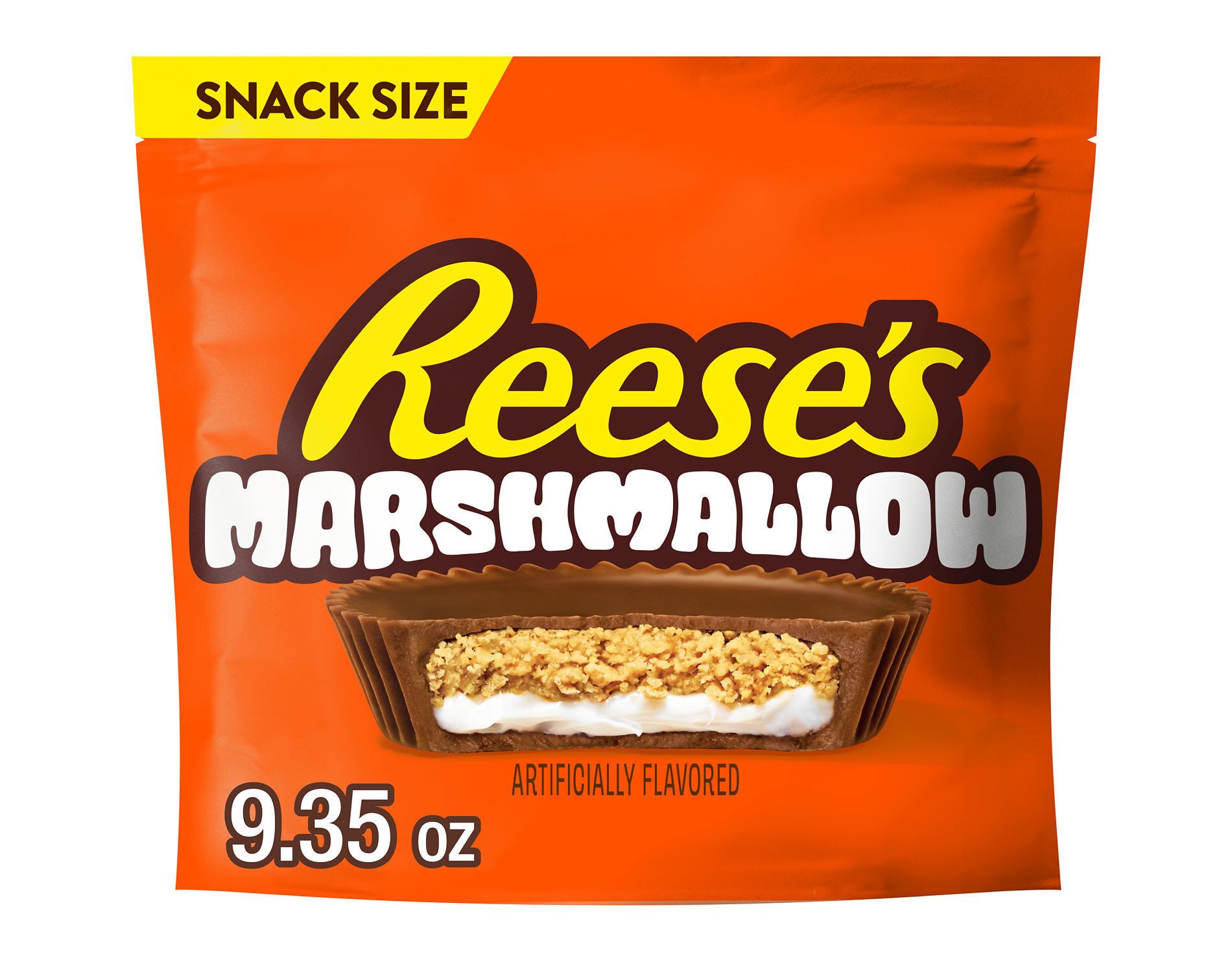 Reese’s Milk Chocolate and Marshmallow Flavored Snack Size Peanut Butter Cups Candy - 9.35oz