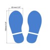 Unique Bargains Home Classroom Floor Stairs Decal PVC Footprint Sticker 4 Pairs - 2 of 4