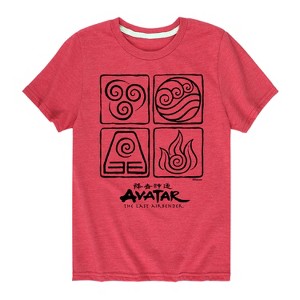 Boys' - Avatar: The Last Airbender - Four Elements Short Sleeve Graphic T-Shirt - 1 of 4