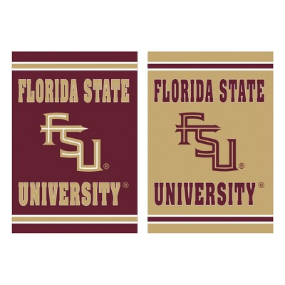 Evergreen Garden Flag Embossed Suede, Florida State University Double Sided Indoor Outdoor Decor 18" x 12.5"