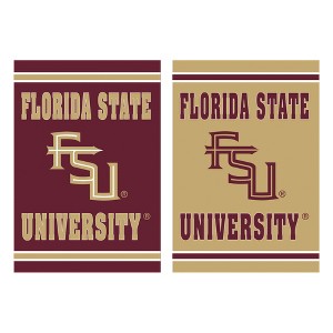 Evergreen Garden Flag Embossed Suede, Florida State University Double Sided Indoor Outdoor Decor 18" x 12.5" - 1 of 4