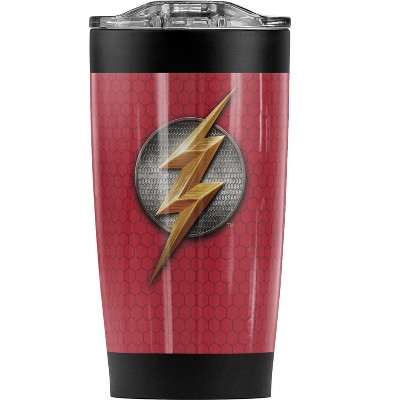 Justice League Flash Logo Steel Tumbler 20oz Coffee Travel Mug