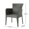 Sapphtopaz Patio Dining Chairs Wicker Patio Chairs with Back for Patio, Outside, Living Room - 4 of 4