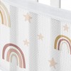 Sweet Jojo Designs + BreathableBaby Breathable Mesh Crib Liner Girl Boho Rainbow Pink Gold and Taupe - 4 of 4