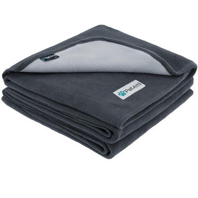 Medium Charcoal Waterproof Fleece Pet Blanket