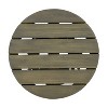 Vynxaria Outdoor Acacia Wood Round Side Table ¨C Modern Rustic Charm for Your Patio - 2 of 4