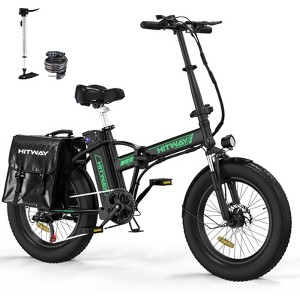 HITWAY BK11M E Bike for Adults, 20x4.0" Fat Tire Electric Bike, 750W/48V/15Ah Removable Battery Electric Bicycles,28-62 Mile Range, UL2849 Certifie - 1 of 4