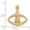 Black Bow Jewelry 14k Yellow Gold Plated Sterling Silver Purdue Boilermakers NCAA Pendant - 2 of 3