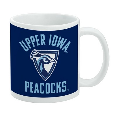 Upper Iowa University Peacocks Logo Ceramic Coffee Mug Novelty Gift Mugs for Coffee Tea and Hot Drinks 11oz White