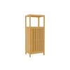 Dolonm 41 in. Tall Bamboo Storage Locker with Single Door & Shelf, Natural Finish for Bathroom& Bedrooms or Entryways - 4 of 4