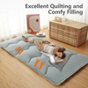 Twin Size Black Japanese Futon Floor Mattress – Roll-Up Sleeping Bed for Adults & Kids, Perfect for Camping Trips & Guest Rooms - 3 of 4