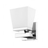 Astor Collection Glass Vanity Fixture - Modern Design, Dimmable, Damp Rated, 1 Bulb, 60W - 3 of 4