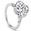 Pompeii3 Certified 5.10Ct Round Diamond 14k White Gold Engagement Ring Lab Created - Size 7 - 2 of 4