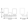 Progress Lighting Dart Collection 2-Light Bath Vanity Graphite Glass Shade - 2 of 3