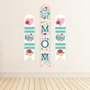 Big Dot of Happiness Colorful Floral Happy Mother's Day - Hanging Vertical Paper Door Banners - We Love Mom Party Wall Decor Kit - Indoor Door Decor - 3 of 4