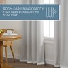 TOWN & COUNTRY BASICS Bertram Solid Linen Texture Indoor Curtains - 4 of 4