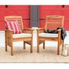 Ravenscroft 4pc Acacia Wood Patio Dining Set - Saracina Home - 4 of 4