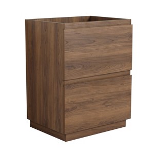 NicBex 24" Freestanding Bathroom Vanity with/whitout Top Resin Sink,Chic Bathroom Storage Cabinet with 2 Drawers,1.38"Pre-drilled Faucet(No Faucet) - 1 of 4