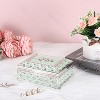 Vintage Metal Jewelry Box Floral Gorgeous Jewelry Trinket Box for Ring Earrings Necklace - 4 of 4
