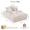 Modern Convertible Chaise Lounge Sofa with Washable Pillows and Wide Armrests for Living Room Comfort -3irtyhousy - 4 of 4