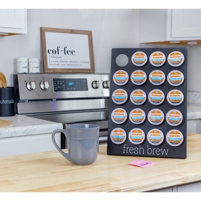 Black Enamel Iron Coffee Pod Holder Stand