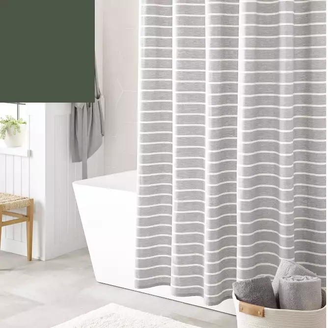Avanti Linens - Fabric Shower Curtain, Nautical Bathroom Decor (Antigua Collection, 72