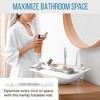 Maplefield Bathroom Foldable Cover for Sinks, Maximize Counter Space - Heat Resistant Silicone Mat, Rollout Over Sink Mat, White - 2 of 4