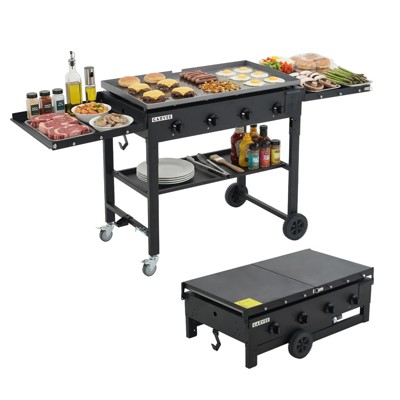 Karl Home 3 Burner Propane Gas Stove - 225,000 BTU Outdoor Cooker With Removable Legs