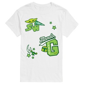 Men's - Star Wars - The Mandalorian Mando Letterman Short Sleeve Graphic T-Shirt - 1 of 4